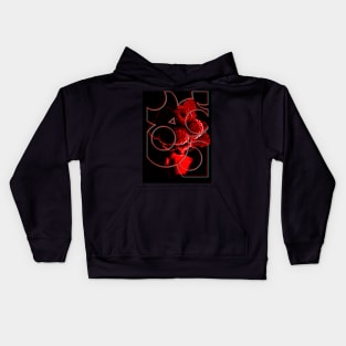 Raspberry Neon Glow Kids Hoodie